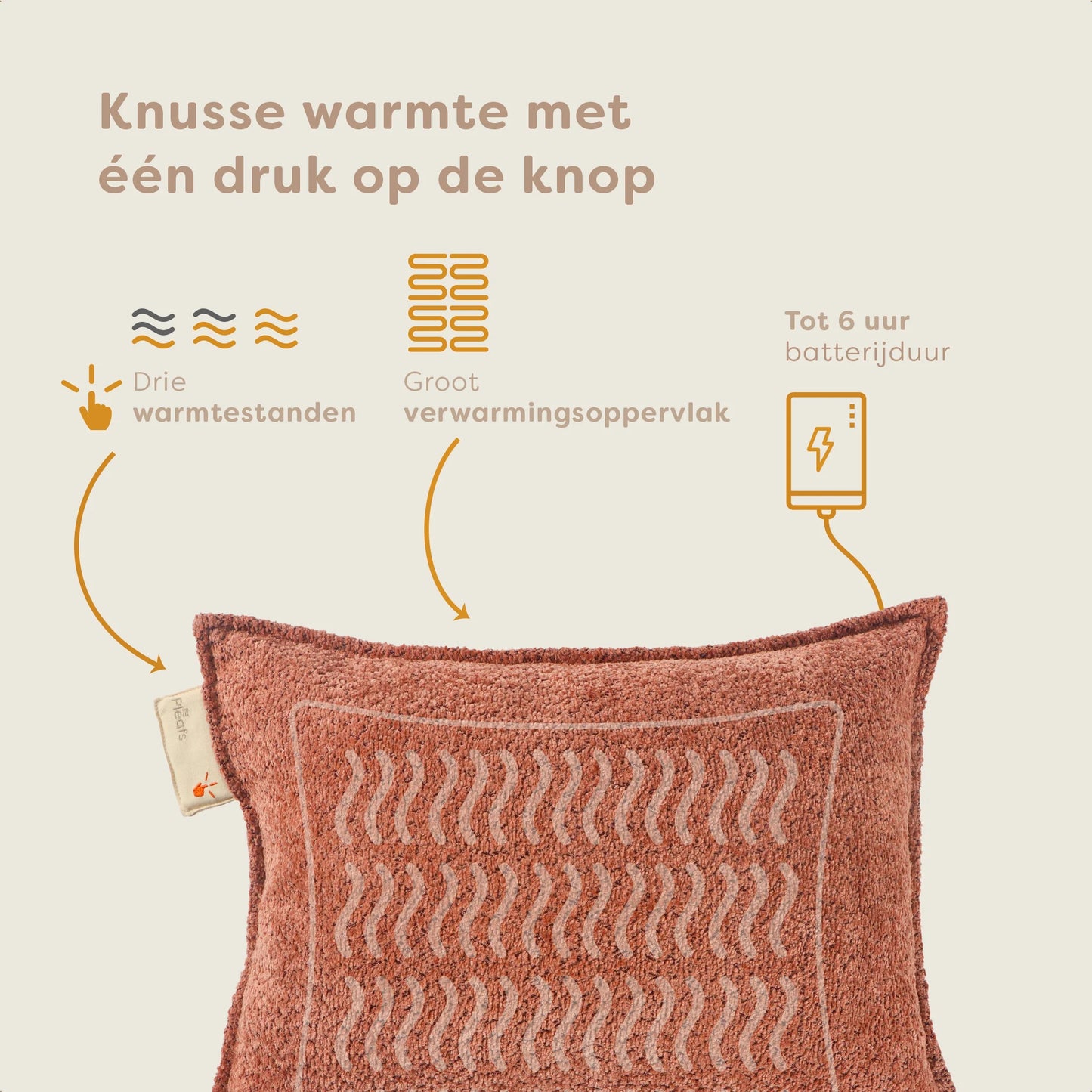 Lämpötyyny 45x45 cm